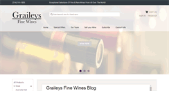 Desktop Screenshot of graileysfinewines.com